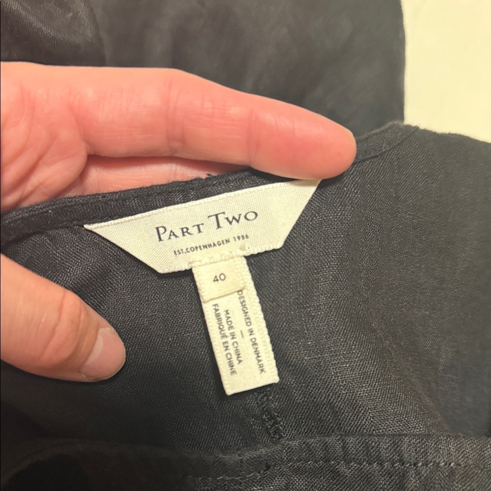 Part Two black linen maxi dress - Picture 2 of 3